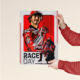 Francesco Bagnaia MotoGP Race Day Poster
